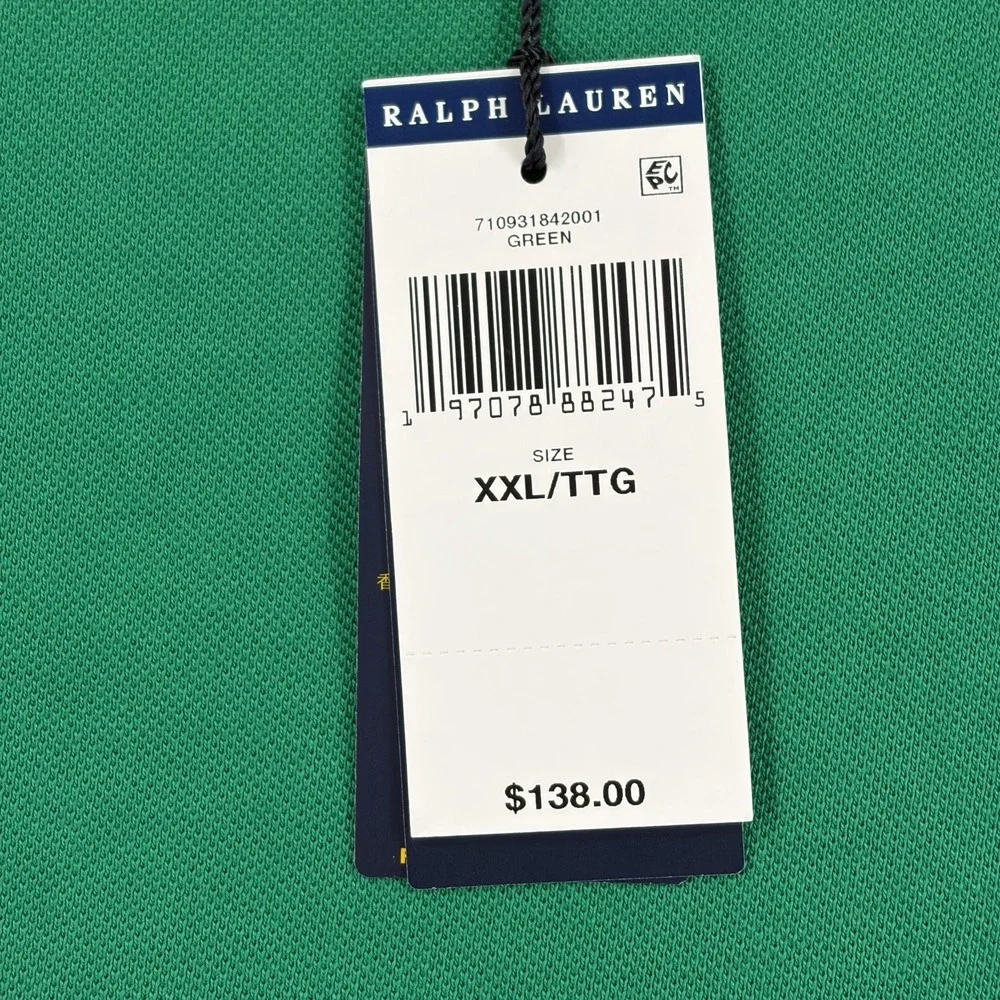 Polo Ralph Lauren Classic Fit Big Pony Polo Shirt Multi ColorBlock Men 2XL NWT